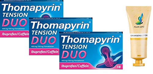 THOMAPYRIN TENSION DUO 3 X 18 Filmtabletten Sparset mit hochwertiger Handcreme Faar-Apo