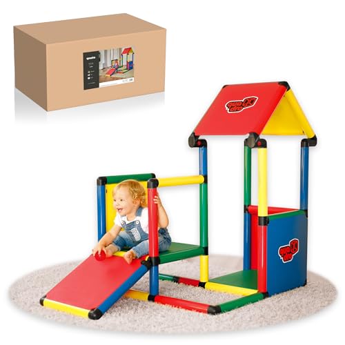 Quadro Adventure – Modulares Klettergerüst und Spielturm für Kinder, 220 Teile, ab 6 Monaten, Indoor/Outdoor, UV-stabil, Made in Germany
