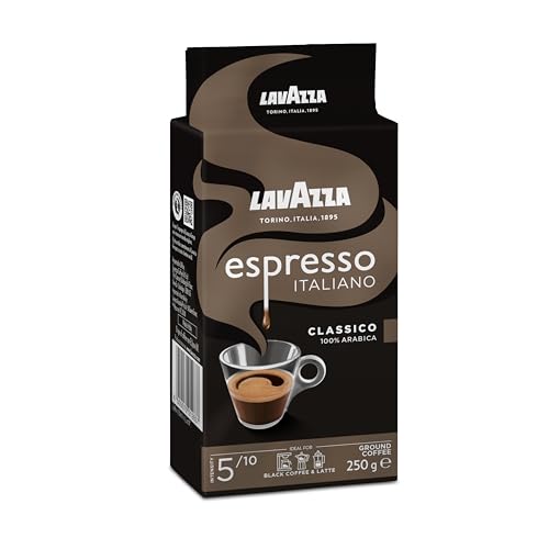 Lavazza Caffe Espresso 100% Arabica, 250 g Packung