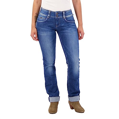 Pepe Jeans Damen Gen Straight Jeans, 000denim (D45), 28W / 30L
