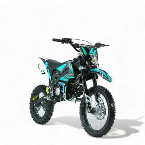 KXD 612 Adler 140CC 17″ 14″ Adler 140ccm Dirt Bike Cross Bike E&K Motor Bike mit Scheinwerfer Cross Bike Offroad-Power Motor 90 km/h Grün