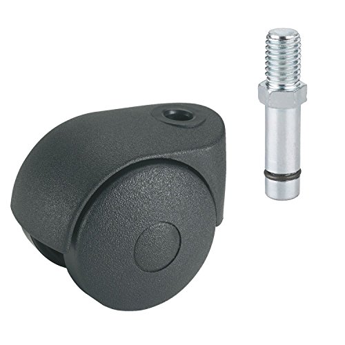 Dörner + Helmer Doppelrolle (40 mm, M8 x 15, Kunststoff) schwarz 761110