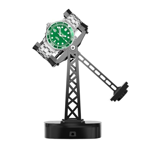 FEICHONGHO Automatischer Uhrenbeweger, Timer, einstellbare Geschwindigkeit, Drehvorrichtung, Uhrendreher