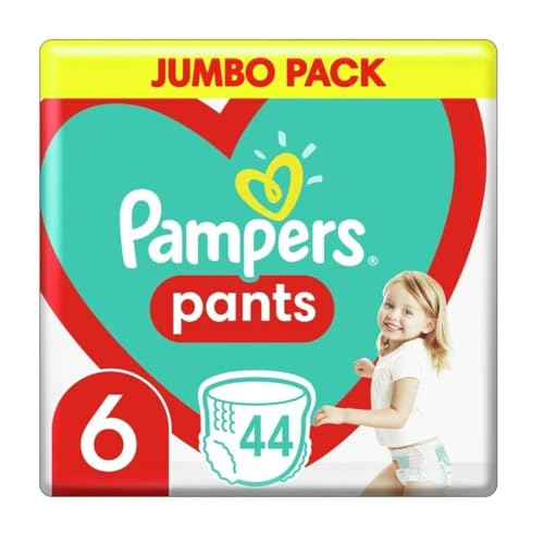 Pampers Pants Windelstangen Größe 6 (14-19 kg), 44 Stück, Bester Schutz und Komfort Pampers in Einfach anzubringenden Windeln
