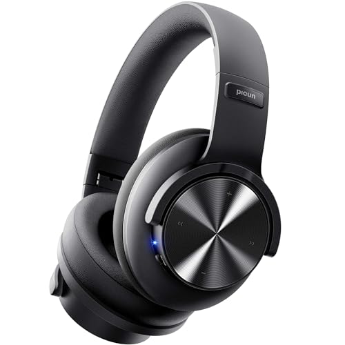 Picun B8 Bluetooth-Kopfhörer, 120 Stunden Wiedergabezeit, kabellose Bluetooth-Kopfhörer mit 3 EQ-Modi, niedriger Latenz, Freisprechfunktion, Over-Ear-Kopfhörer für Reisen, Schwarz