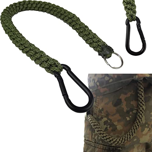 BWuM Bundeswehr Schlüsselband geflochten mit Karabiner
