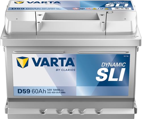 Varta D59 Autobatterie 58360 Blue Dynamic, 12V, 60 Ah, 540 A, NiCAD