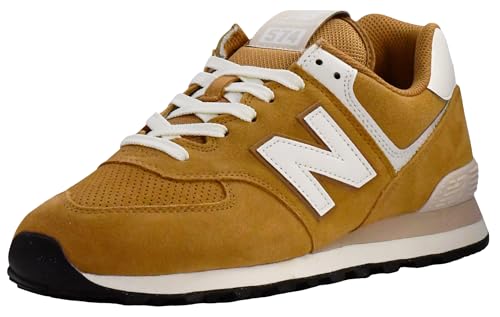 New Balance Unisex-Adult 574 V2 Sneaker, Desert Clay/Sea Salt, 11 Wide Women/9.5 Men