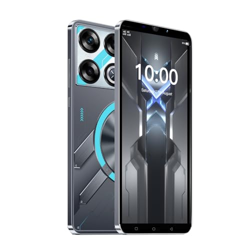 CatCalls 4G Mobiltelefone, 5.0 Zoll Dual SIM Dual Kamera, Android OS, 16GB ROM【Expandable up to 128GB】, Support WiFi/Bluetooth/GPS/FM, Face Unlocked Günstiges Smartphone (GT20Pro-Black)