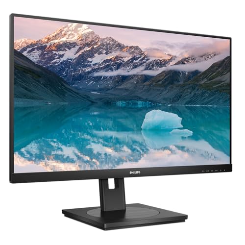 Philips 242S9JML - 24 Zoll Full HD Monitor, höhenverstellbar, Laustprecher (1920x1080, 75 Hz, VGA, DVI, HDMI, DisplayPort, USB Hub) schwarz