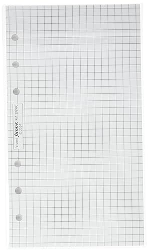 Filofax 132905 Personal Notizpapier, kariert, weiß
