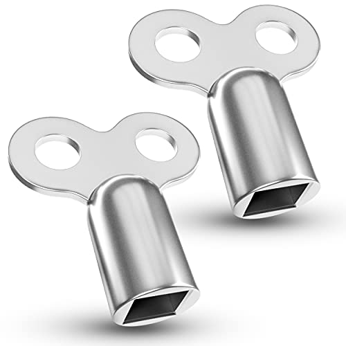 2 Entlüftungsschlüssel | Heizkörper | robust | Universal Entlüfter für alle Heizungen/Heizkörper Entlüftungsschlüssel mit hochwertiger Zink radiator key heating Heizung entlüften Schlüssel