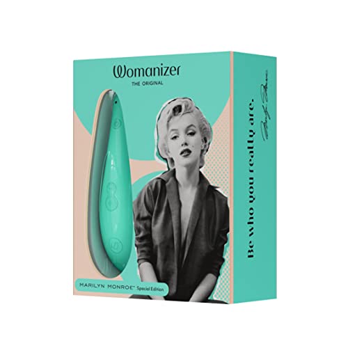 Womanizer x Marilyn Monroe Pleasure Air Toy, Klitoris-Sauger, Klitoris-Vibrator, Stimulator, Wasserdicht, Wiederaufladbar (Mint)
