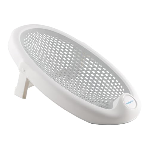 Badewannensitz grey - Rutschfest - faltbar zur einfachen Aufbewahrung - rutschfest - für Neugeborene 0-8 Monate - Made in Italy