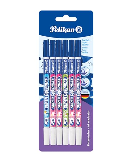Pelikan Tintenlöscher Super-Pirat 850, 6 Stück, farblich sortiert
