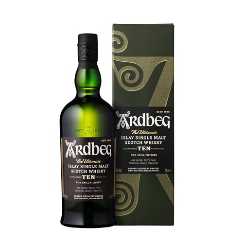 Ardbeg Ten Years Old Islay Whisky in Geschenkverpackung, 0,7L