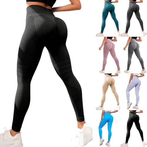 Anti Cellulite Leggings,Coreex Celluflex - Anti-Cellulite-Sportleggings 3D-Leggings mit Widerstandsbändern Damen Hohe Taille Formende Yoga-Fitnesshose