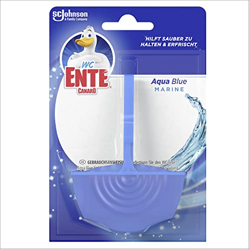 WC-Ente Aqua Blue Einhänger, WC-Duftspüler, Marine Duft, Blauspüler, (1x36g)