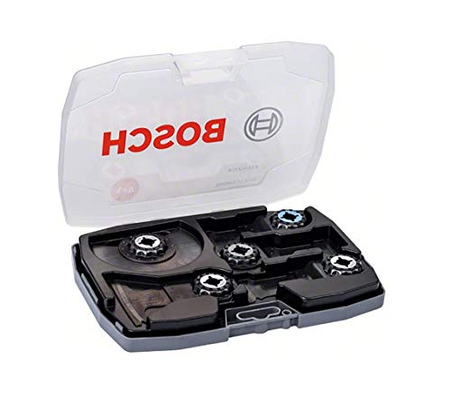 Bosch 5 tlg. Starlock Best of Cutting Tauchsägeblatt Segmentsägeblatt Multitool Set (für Holz und Metall, Professional Zubehör Multifunktionswerkzeug)