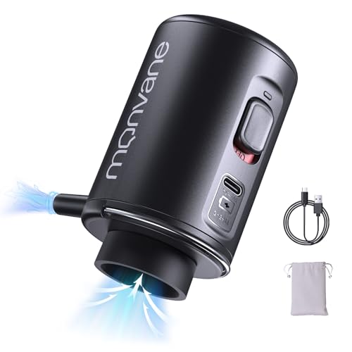 Elektrische Luftpumpe für Vakuumbeutel, MONVANE Vakuumpumpe für komprimierte Beutel, Tragbare Luftpumpe für Vakuumbeutel, Ideal für Reisen