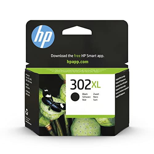 HP Original 302XL Schwarz Druckerpatrone mit hoher Reichweite