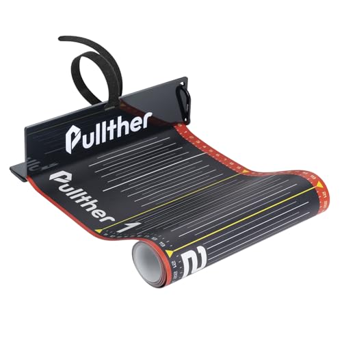 pullther 138CM Fischlineal, Fischmaßband, Angellineal mit Bump Board, Wasserdichtes Messwerkzeug für das Angeln, Lineal für das Salzwasserangeln, Angel Zubehör