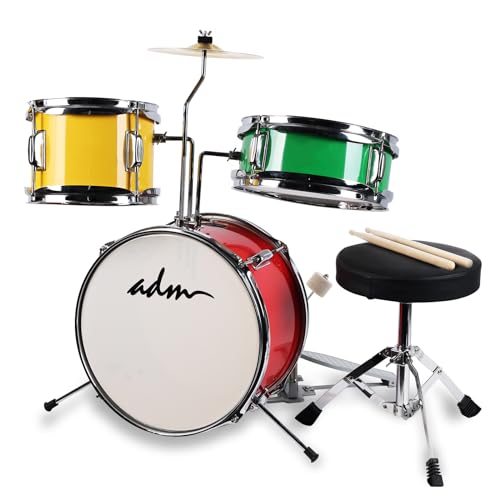 ADM Kinder Schlagzeug Set für Anfänger, von 3-9 Jahren, 14