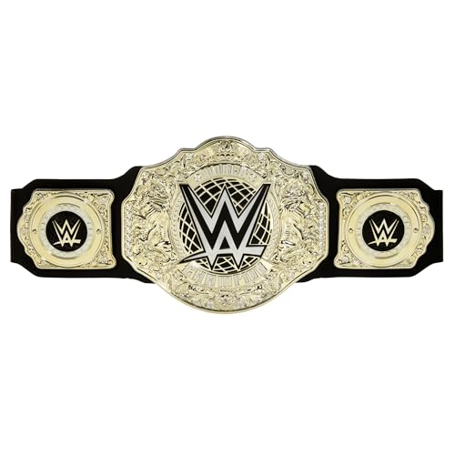 Mattel Mattel WWE Championship-Gürtel, World Heavyweight Championship Rollenspiel und Kostüm, ca. 100 cm langer Lederimitatgürtel mit einmaliger Anpassung, HYF18