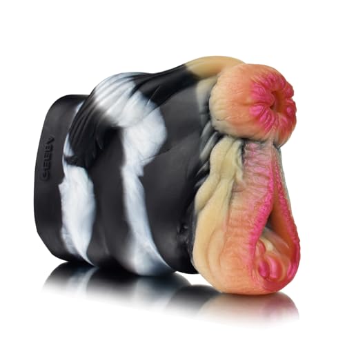 GEEBA pferdebesessener Fantasie-Masturbator,Flucht für die Paarung,Fantasievoller Silikon-Streichler im Zebra-Stil,Erotisches Sexspielzeug für Erwachsene mit zwei Löchern