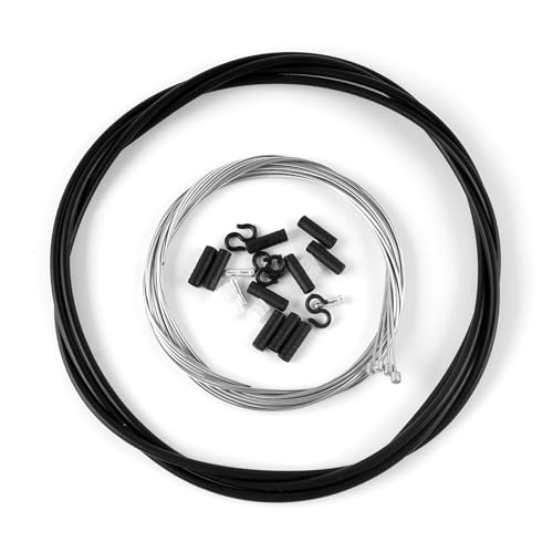 2 Sätze Schaltseil Set, Bowdenzug Universal Fahrrad Schaltzug Set, Stahl Schaltseil Mountainbike Rennrad Fahrrad Schaltzug Schlauch Fahrradteile