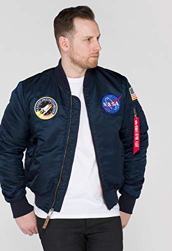 Alpha Industries MA-1 VF NASA Bomberjacke für Herren Rep.Blue