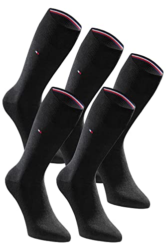 Tommy Hilfiger Herrensocken 5-Paar Pack Classic Casual Business Socken - schwarz - 43-46