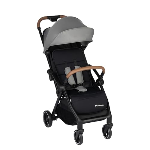 Bebeconfort Sunlite, Kinderwagen Buggy, 0–4 Jahre (max. 22 kg), Babystroller (7,2kg), Liegeposition, automatisch & kompakt zusammenklappbar, mit einer Hand verstellbar, Korb (5kg), Tinted Grey