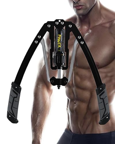 COVVY Arm-Power Twister,Armtrainer 10~200kg,Unterarm Training Brust Trainingsgerät für Schulter,Brust und Oberkörperarmkraft Krafttraining (Grau)