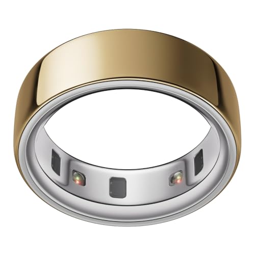 Oura Ring 4 - Gold - Größe 10 - Smart Ring | Messen Sie zuerst mit Oura Ring 4 Sizing Kit | Sleep Tracking Wearable - Herzfrequenz - Fitness Tracker - Bis zu 8 Tage Batterielaufzeit