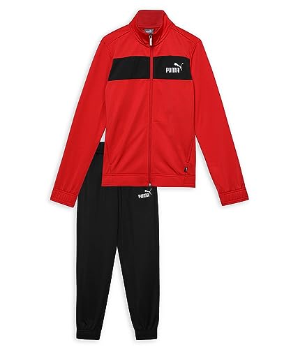 PUMA Jungen Poly Suit Cl B Trainingsanzug, Rot (High Risk Red), 140 EU