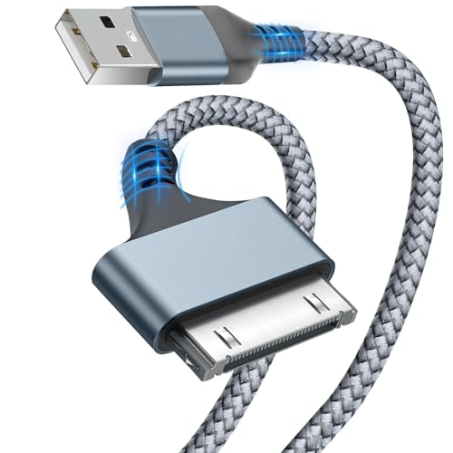 Critin USB-auf-30-Pin-Ladekabel, 3.3FT geflochtenes USB-Ladekabel aus Nylon, kompatibel mit iPhone 4/4s/3G/3GS, iPad 1 2 3, iPod Touch 4 3 2 1, iPod Classic 3 2 1