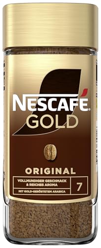 NESCAFÉ GOLD Original, löslicher Bohnenkaffee, Instant-Kaffee aus erlesenen Kaffeebohnen, koffeinhaltig, 1er Pack (1 x 100g)