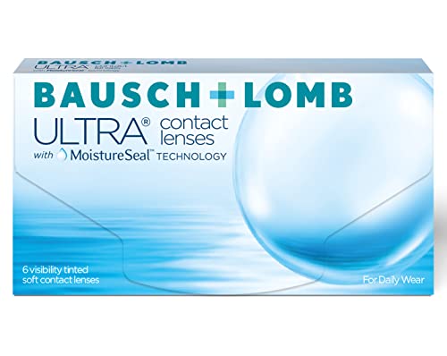 Bausch + Lomb Ultra, sphärische Premium Monatslinsen, Kontaktlinsen weich, 6 Stück BC 8.5 mm / DIA 14.2 / -3.25 Dioptrien