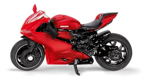 siku 1385, Ducati Panigale 1299 Motorrad, Metall/Kunststoff, Rot, Ausklappbarer Ständer
