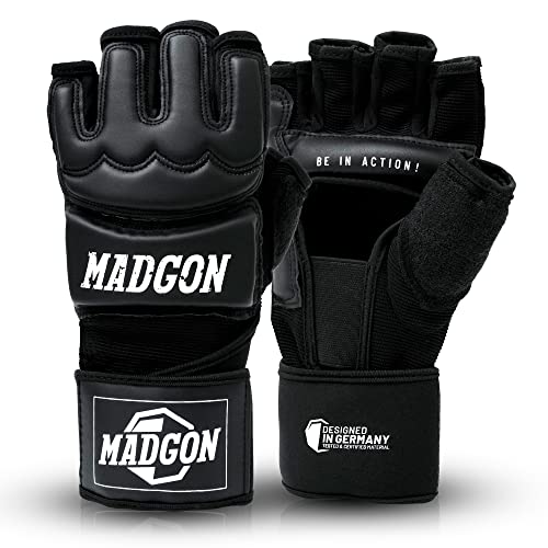 MADGON MMA Handschuhe Profi - professionelle Qualität - hochwertige Konstruktion - Boxen, Training, Sandsack, Boxsack, Freefight, Grappling, Kampfsport - Boxhandschuhe