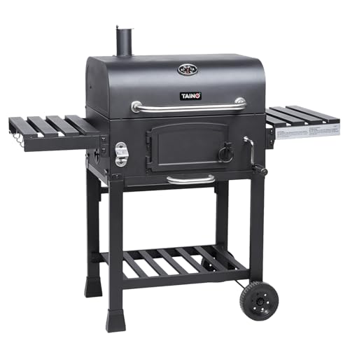 TAINO HERO XL BBQ Smoker GRILLWAGEN Holzkohle Grill Grillkamin Standgrill Räucherofen Zubehör