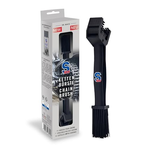 Dr. Wack S100 Kettenbürste für Motorrad - Effektive Kettenreinigung - Reinigungsbürste für Motorradketten - Kettenreiniger mit verschiedenen Bürstenköpfen - Hochwertige Motorradpflege