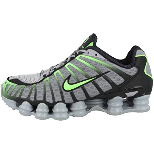 NIKE Unisex Shox TL Sneaker, Wolf Grey Lime Blast Black, 43 EU