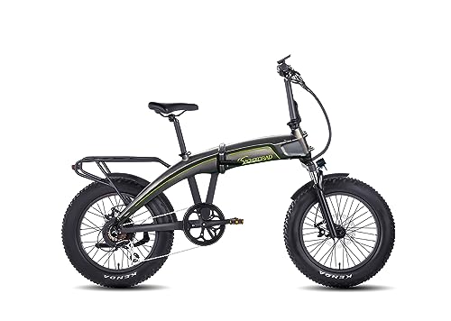 SachsenRAD E-Folding Bike Klapprad F6 Safari 20 Zoll Fatbike StVZO | 85N.M Bafang Geländemotor | Interne Kabelführung | Hochwertige Eloxierung | Ebike Elektrofahrräder Klappbar Pedelec e-Fatbike