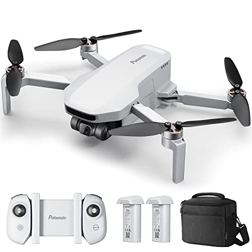Potensic ATOM SE Combo GPS Drohne mit 4K Kamera, 62 Min. Flugzeit, unter 249g, EIS 4KM FPV Übertragung, Max.16m/s, 12MP ShakeVanish Technologie, Follow-Me/Rückkehr, RC Quadrocopter für Anfänger