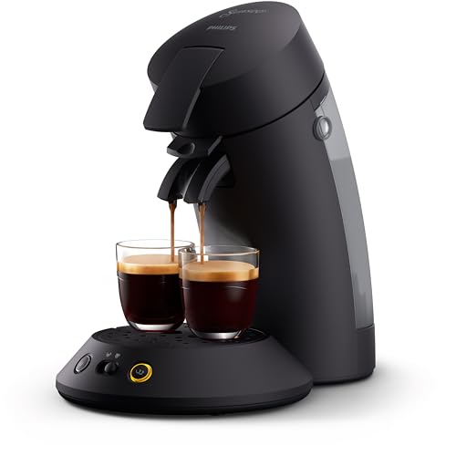Philips Senseo Original Plus Kaffeepadmaschine – Kaffeestärkewahl, Coffee Boost Technologie, Umweltfreundlich, Zwei-Tassen-Funktion, 0,7L Wassertank, Schnelles Aufheizen, samtige Crema (CSA210/60)