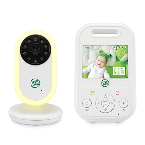 LeapFrog LF2423 Babyphone mit Kamera, Babyfon große reichweite, 2,8-Zoll Video Baby Monitor, 2-Fach Zoom, Temperatursensor, Geräuschaktivierungsmodus, Gegensprechen, Lange Akkulaufzeit 720p