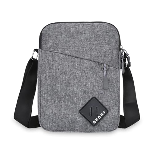 Aucuu Umhängetasche Schultertasche Messenger Bag, Umhängetasche Klein Herren, Oxford Herren Tasche, Herrentasche Zum Umhängen, Handy Schultertasche, Crossbody Handytasche für Arbeit Reise Alltagsleben
