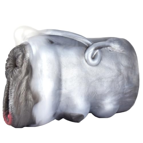 Realistische Masturbator 3D Silikon Tier Doppeltunnel Cup Taschenmuschi Sex Spielzeug für Männer Solo Monster Lebensecht Muschi Pocket Pussy Sextoyset Herren Masturbieren